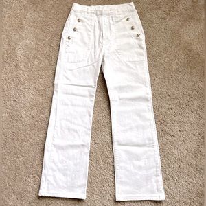7 For All Mankind white denim